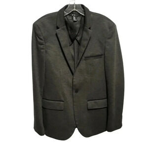 21 men,men blazer slim fit gray size M